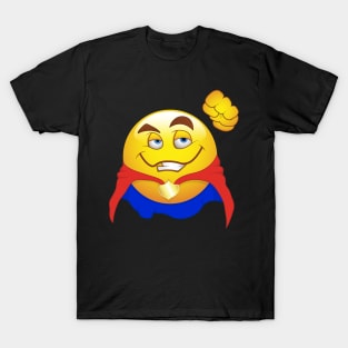 Super Hero Smiley Face Emoticon T-Shirt